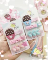 Trio Hair Clips Brigadeiro