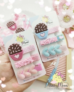 Trio Hair Clips Brigadeiro