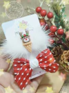 Parzinho Hair Clips Natalino (aplicado no bico de pato de 5 cm)