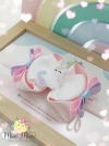Faixinha Unicórnio Fofinho (laço medindo aproximadamente 8 cm)