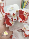 Laço Escolar Ursinho Tamanho G ( laço medindo aproximadamente 11 cm)
