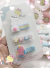 Trio de Hair Clips coleção Páscoa(bico de pato de 5 m tamanho padrão)