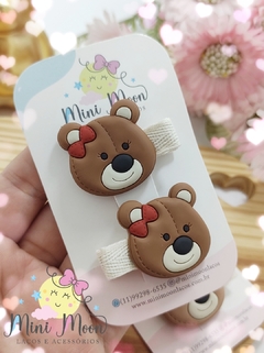Mini Hair Clips para Bebês Ursinha Lovely