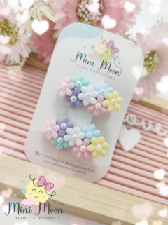 Mini Hair Clips para Bebês Jardim Colorido