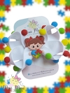 Laço Autismo Tamanho M (laço medindo aproximadamente 9 cm