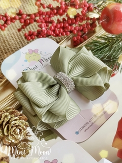 Laço Natalino Tamanho M (Laço medindo aproximadamente 8 cm) - Mini Moon Laços e Acessórios