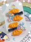 Hair Clips Escolar Coração com Letrinhas