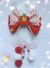 Laço Escolar Pingente Aplique ABC (tamanho G medindo aproximadamente 11 cm)