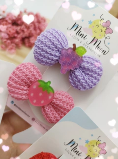 Kit-Lacinho-de-Croche-(Aplique-de-Frutinhas)