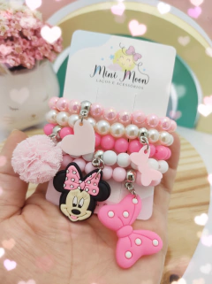 Kit-Pulseira-Minnie-Mouse-Rosa