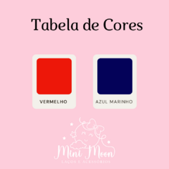 Tiara Escolar lacinho duplo aplique coração ( outras opções de cores) - Mini Moon Laços e Acessórios