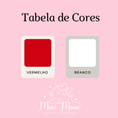 Tiara Escolar lacinho duplo aplique coração ( outras opções de cores) - Mini Moon Laços e Acessórios