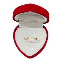 Anillo Medio sin Fin Blanco 1gr - comprar online