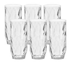 ALASKA - SET X6 VASOS DE VIDRIO 465 ML