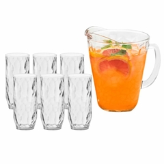 ALASKA - SET JARRA 1.7 LTS + 6 VASOS 465 ML