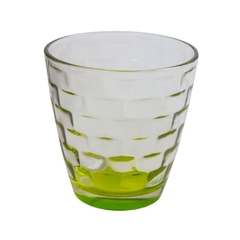 Set x 6 vasos de agua 270 cc Base Verde - comprar online