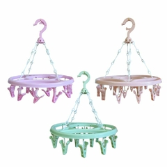 Percha tender organizador lavadero baño 18 Broches 32 cm