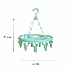 Percha tender organizador lavadero baño 18 Broches 32 cm - comprar online