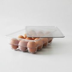 Contenedor Organizador de Huevos Acrilico 23.1x17.6x7.7 - comprar online