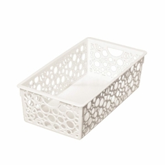 CANASTO ORGANIZADOR - 28 X 13 X 8.5 CM - CIRCULOS - comprar online
