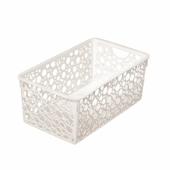 CANASTO ORGANIZADOR - 28 X 13 X 8.5 CM - CIRCULOS - comprar online