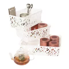 CANASTO ORGANIZADOR - 19.5 X 19.5 X 14 CM - RAMA - comprar online