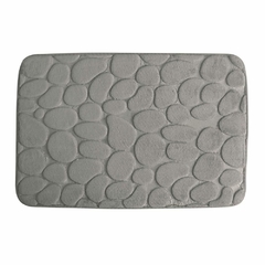 ALFOMBRA PARA BAÑO GRIS CON BASE PVC - comprar online