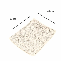 Alfombra de Baño moderna y suave blanco 40x60 cm en internet