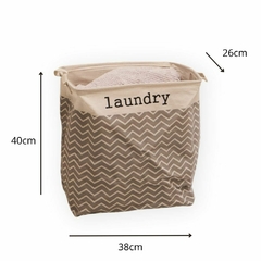 Cesto Canasto Ropa lavadero/baño tela Deco 38x26x40 en internet
