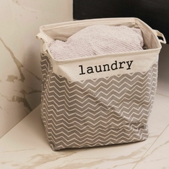 Cesto Canasto Ropa lavadero/baño tela Deco 38x26x40 - Kiluga