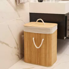 Cesto Canasto Ropa lavadero/baño bambu Deco - comprar online
