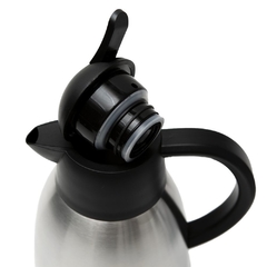 JARRA TERMICA DE ACERO INOXIDABLE 1.2 LT BOTON NEGRO en internet