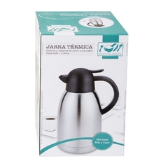 JARRA TERMICA DE ACERO INOXIDABLE 1.2 LT BOTON NEGRO - Kiluga