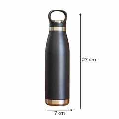 Botella térmica frío/calor deportiva acero inox 500 ml negro matte en internet