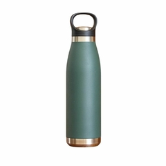 Botella térmica frío/calor deportiva acero inox 500 ml verde - comprar online
