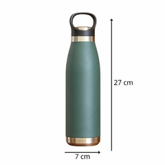 Botella térmica frío/calor deportiva acero inox 500 ml verde en internet