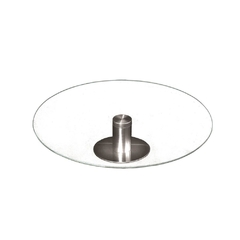 POSA TORTA DE VIDRIO 35 CM CON BASE DE METAL