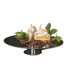 POSA TORTA DE VIDRIO 35 CM CON BASE DE METAL - comprar online