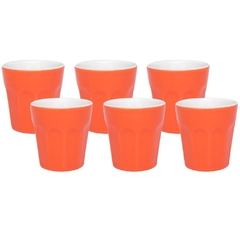 Set x6 Vaso Cafe 90 CC Naranja - Oxford