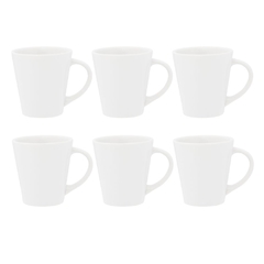 CONICO DROP - SET X6 JARROS 250 CC BLANCOS