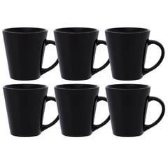 CONICO DROP - SET X6 JARROS 250 CC NEGROS