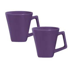 MINI QUARTIER - SET X 2 JARROS MUG 220 CC VIOLETA OXFORD