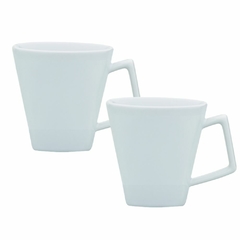 MINI QUARTIER - SET X 2 JARROS MUG 220 CC BLANCOS OXFORD