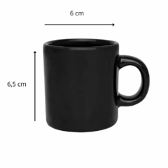 SET X6 JARRITOS DE CAFE 100 CC NEGRO- OXFORD - comprar online