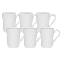 Set x 6 Jarros Mug 230 cc Blanco - Oxford