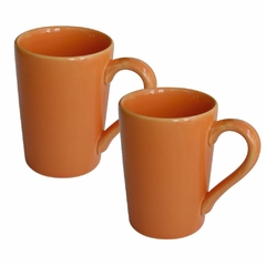 JARRO MUG - SET X 2 TAZAS 230 CC NARANJA OXFORD - comprar online
