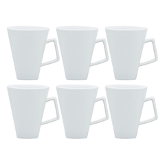 QUARTIER - SET X6 JARROS 350 CC BLANCOS