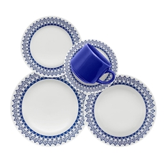 GRECIA - SET X 6 PLATOS HONDOS 21 CM OXFORD - comprar online