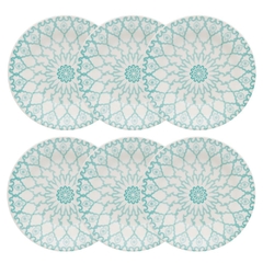 MANDALA - SET X 6 PLATOS HONDOS 21 CM OXFORD