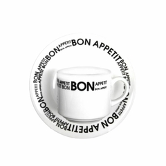 BON APPETIT - SET X 6 TAZA DE TE 200CC CON PLATO OXFORD en internet